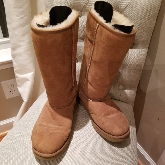 UGG Shoes - UGG Classic Tall Chestnut Suede Boots